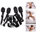 Couples Sex Role Play King Bed Full Whip Restrain Cuffs Set