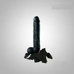 10 Inch Black Strap on Dildo