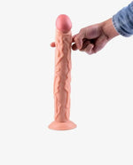 14 inch Flesh Huge Dildo For Female - [Adultskart.com]